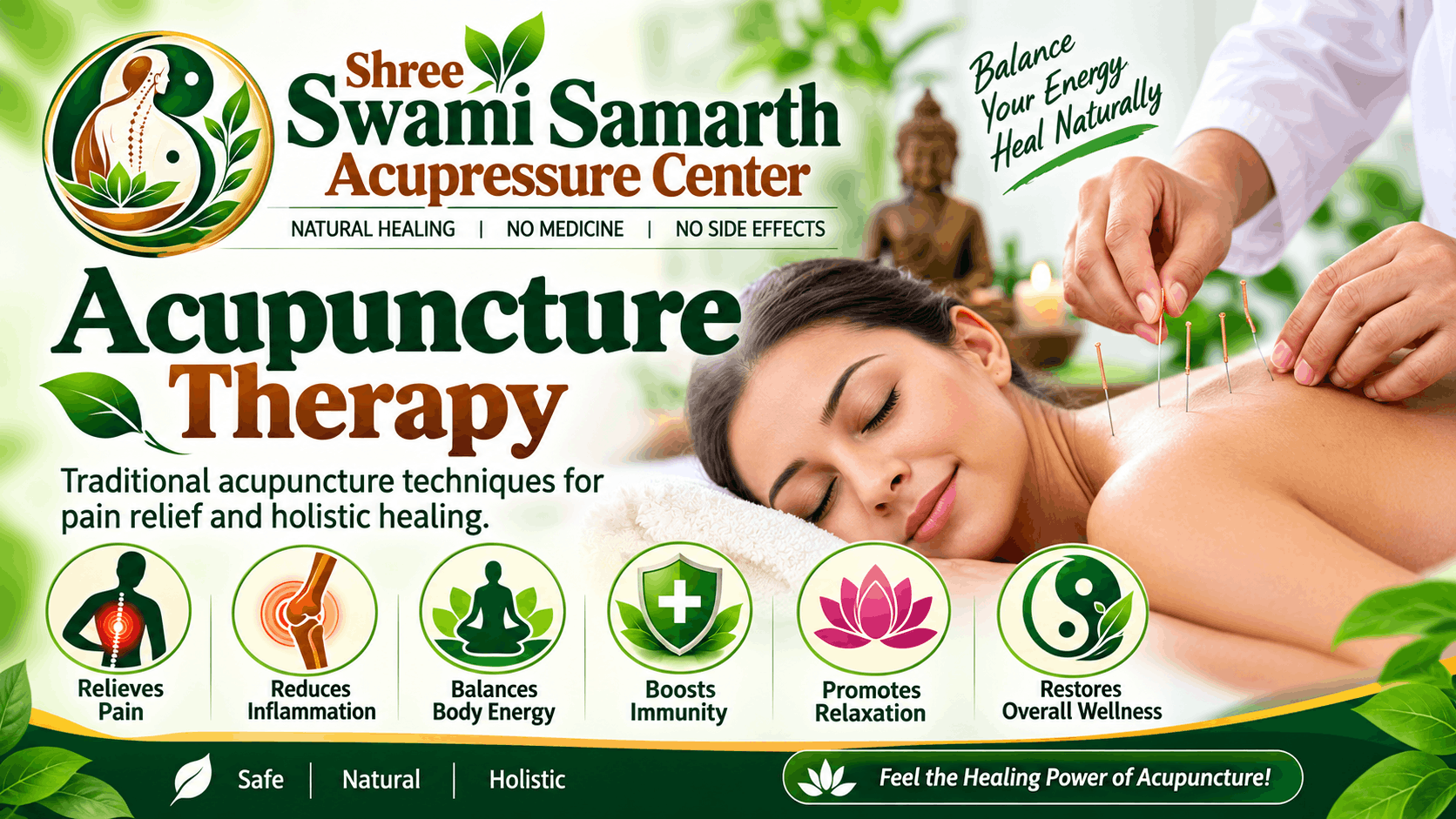 Acupuncture Therapy treatment at Shree Swami Samarth Acupressure Center in Mumbai