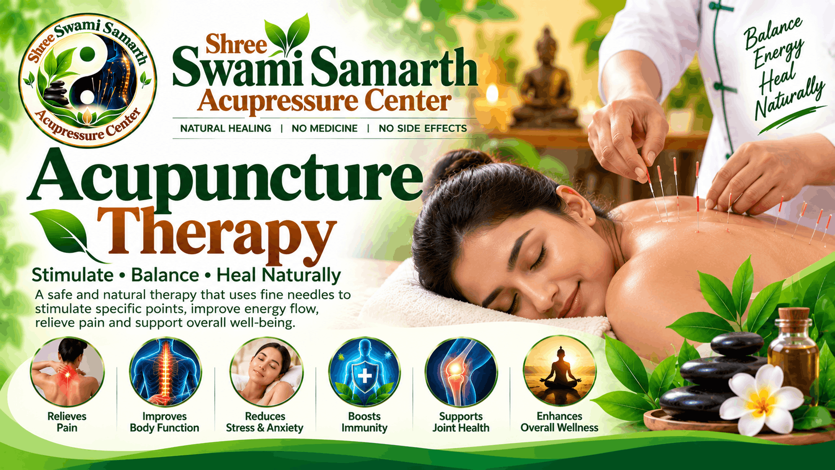 Acupuncture Therapy treatment at Shree Swami Samarth Acupressure Center in Mumbai